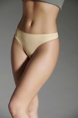 New Panty Lazer Kesim Slikonlu Tanga L - Ten Rengi