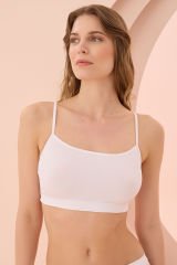 Nbb Ip Askılı Dikişsiz Büstiyer 2415 S - Beyaz