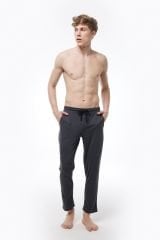 Malabadi Erkek Antrasit Beli Lastikli Cepli Tek Alt Düz Paça Pijama 6003