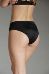 New Panty Lazer Kesim Silikonlu Bikini Külot L - Siyah