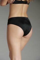 New Panty Lazer Kesim Silikonlu Bikini Külot XL - Siyah