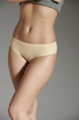 New Panty Lazer Kesim Silikonlu Bikini Külot L - Ten Rengi