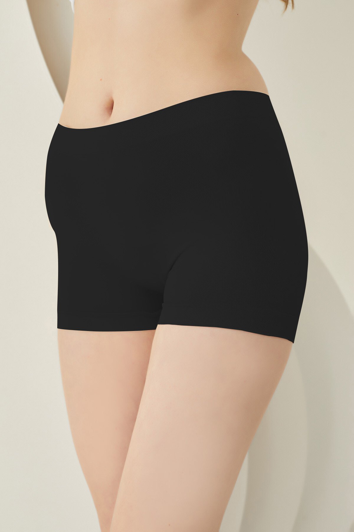 Nbb Kadın Dikişsiz Boxer Şort 2008 XL - Siyah
