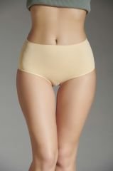 New Panty Lazer Kesim Silikonlu Yüksek Bel Külot S - Ten Rengi