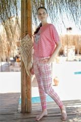 Jiber Kadın Pembe Pijama Takımı 10016