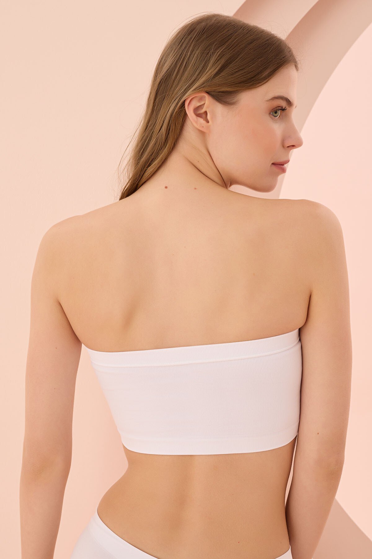 Nbb  Taktel Dikişsiz Büstiyer 2401 L - Beyaz