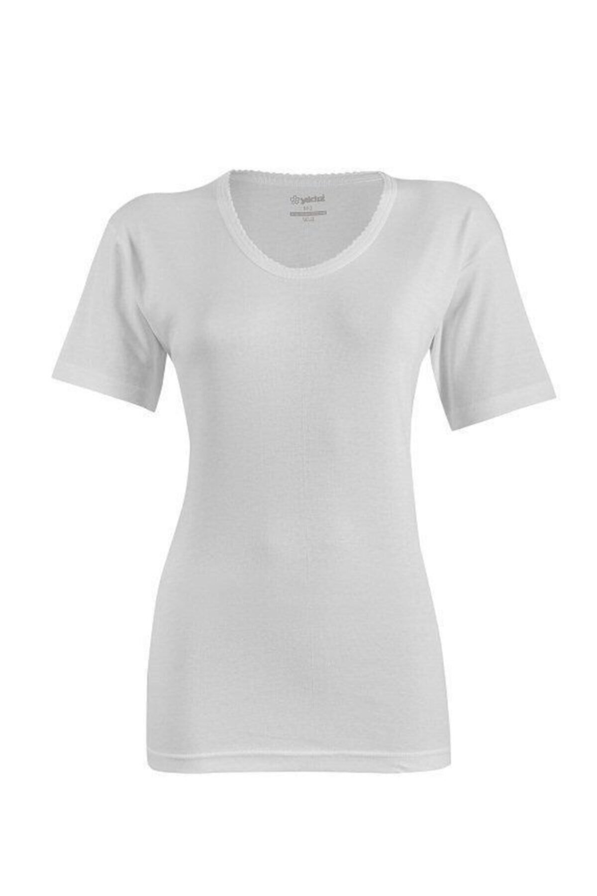 Yıldız Kadın Ribana Kısa Kol Atlet 3013 M - Beyaz