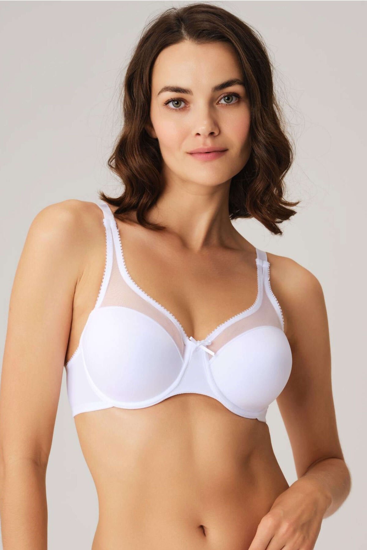 Anıl Kadın Balenli Desteksiz Dolgusuz Toparlayıcı Yumuşak Süngerli Günlük Klasik Küçültücü Sütyen 3606 Beyaz - 85B