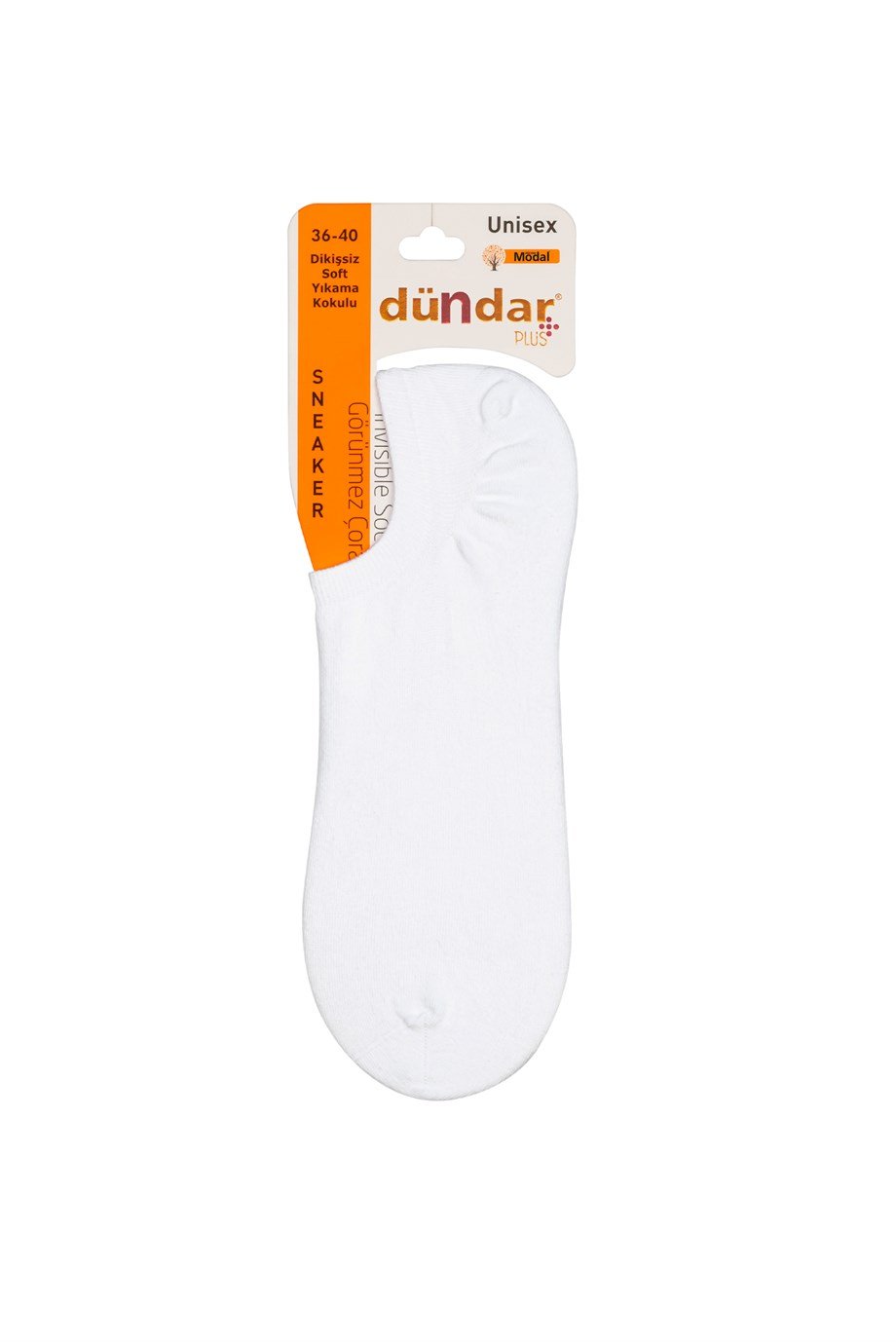 Dündar 12 Çift Renk Dikişsiz Modal Sneaker Beyaz