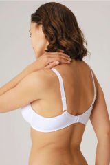 Anıl Kadın Balenli Desteksiz Dolgusuz Toparlayıcı Yumuşak Süngerli Günlük Klasik Küçültücü Sütyen 3606 Beyaz - 90C