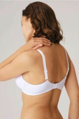 Anıl Kadın Balenli Desteksiz Dolgusuz Toparlayıcı Yumuşak Süngerli Günlük Klasik Küçültücü Sütyen 3606 Beyaz - 90D