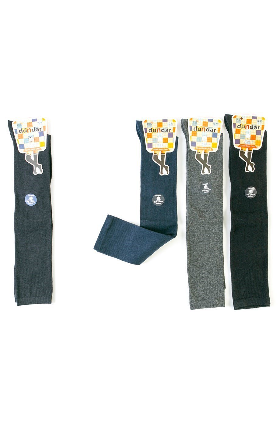 Dündar Plus Bayan Dizüstü Dikişsiz Çorap 12'li Asorti