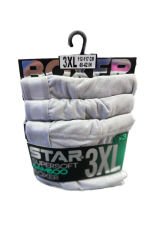 STAR Erkek Bambu Ultrasoft 3'lü Boxer S - Gri