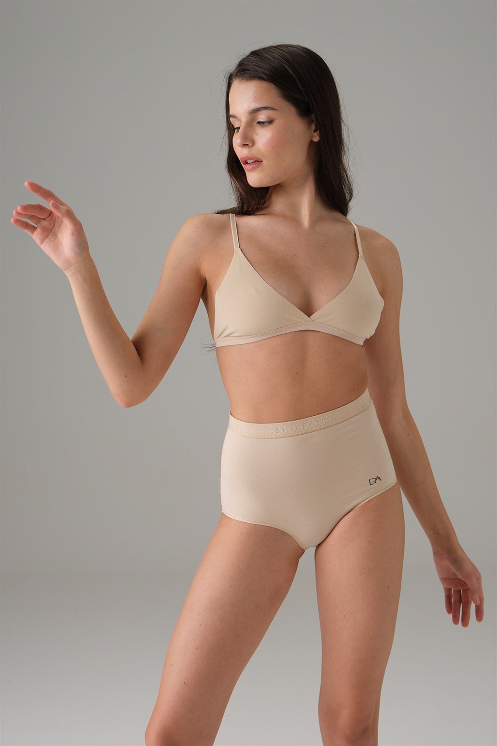 DOREANSE Kadın Esnek Fit Yüksek Bel Slip Külot Korse 5980