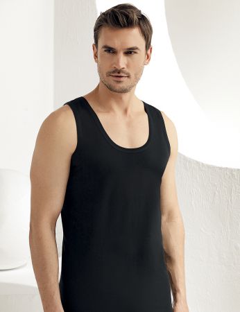 Şahinler Geniş Askılı Penye Atlet ME005 3XL - Siyah