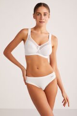 KOM Carnel Transparan Toparlayıcı Sütyen 80B - Beyaz