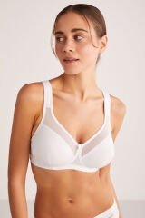 KOM Carnel Transparan Toparlayıcı Sütyen 80B - Beyaz