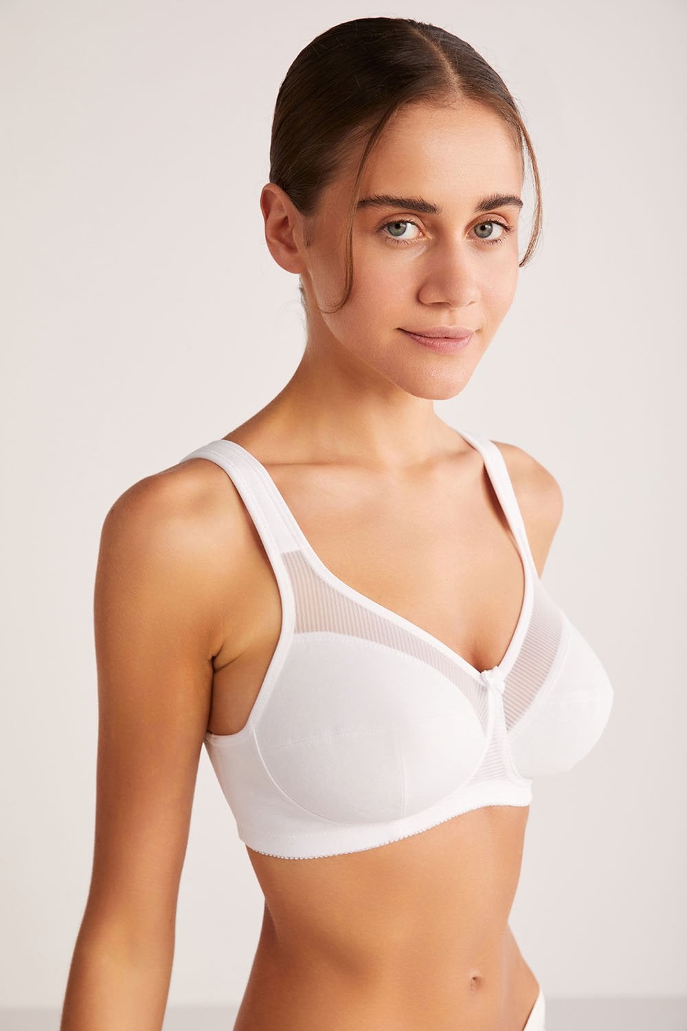 KOM Carnel Transparan Toparlayıcı Sütyen 80B - Beyaz