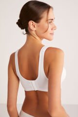 KOM Carnel Transparan Toparlayıcı Sütyen 80B - Beyaz