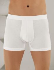 Şahinler Likralı Şahinler Yazılı Torbalı Boxer ME031 L - Beyaz