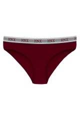 Hnx 3'lü Spor Slip Külot Bordo-Mor-Vizon