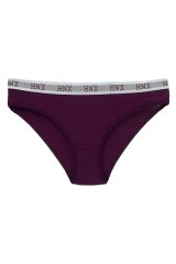 Hnx 3'lü Spor Slip Külot Bordo-Mor-Vizon