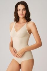 Anıl Kadın Toparlayıcı Vücut İnceltici Dikişli Alttan Kancalı Sıkı Badi Korse 5204 42 - Ten Rengi