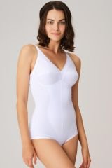 Anıl Kadın Toparlayıcı Vücut İnceltici Dikişli Alttan Kancalı Sıkı Badi Korse 5204 46 - Beyaz
