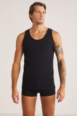 Henry Askılı 2 li Basic Erkek Atlet M - Siyah