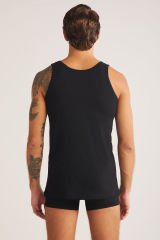 Henry Askılı 2 li Basic Erkek Atlet M - Siyah