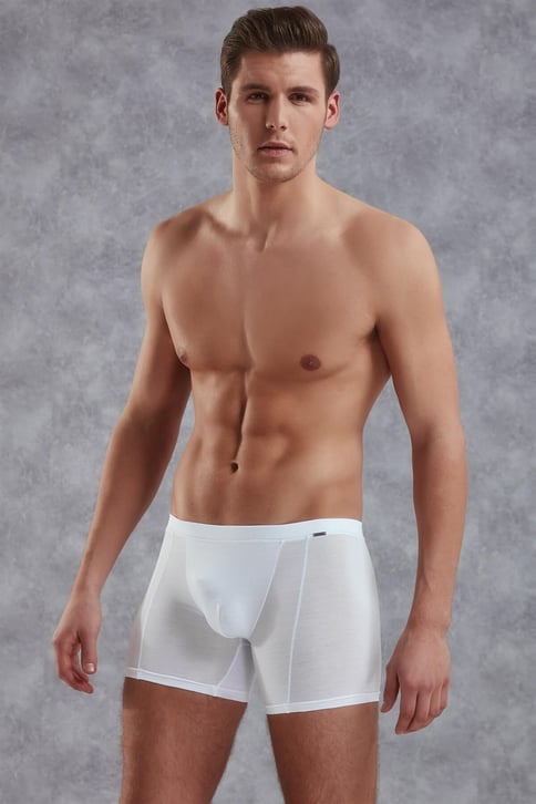 Doreanse Erkek Micro Modal Torbalı Normal Paça Boxer 1510 S - Beyaz
