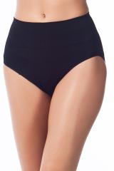 Miss Fit Kadın Ten Mideli Slip Korse Silikonlu 1001 Siyah - M/L