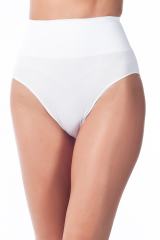 Miss Fit Kadın Ten Mideli Slip Korse Silikonlu 1001 Beyaz - M/L
