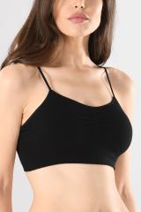 Miss Fit Kadın Modal İnce Askılı Büstiyer 11266 Siyah - M/L