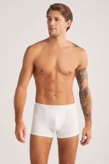 KOM Tight Pamuklu 2 li Erkek Boxer XXL - Beyaz