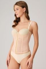 Anıl Kadın Toparlayıcı Bel İnceltici Dikişli Büyük Beden Kancalı Çıkabilen Askılı Sıkı Bel Korse 2507 XXXL - Ten Rengi