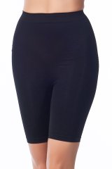 Miss Fit Kadın Siyah Dikişsiz Yüksek Bel Silikon Kaydırmaz Boxer Korse 1 Beden Inceltici 34314 Siyah - M/L