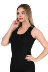 Berrak 6'lı Kadın Atlet 2127 XL - Siyah