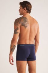 KOM Tight Pamuklu 2 li Erkek Boxer S - Lacivert