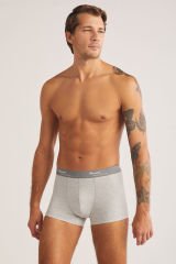 KOM Tight Pamuklu 2 li Erkek Boxer S - Gri