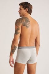 KOM Tight Pamuklu 2 li Erkek Boxer M - Gri