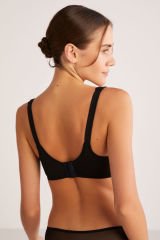 KOM Martına Toparlayıcı Dantelli Sütyen 80C - Siyah