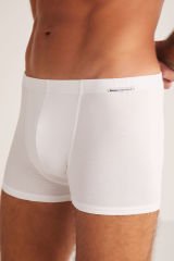 KOM Davide Pamuklu Basic Erkek Boxer XXL - Beyaz
