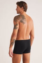 KOM Davide Pamuklu Basic Erkek Boxer S - Siyah