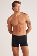 KOM Davide Pamuklu Basic Erkek Boxer M - Siyah
