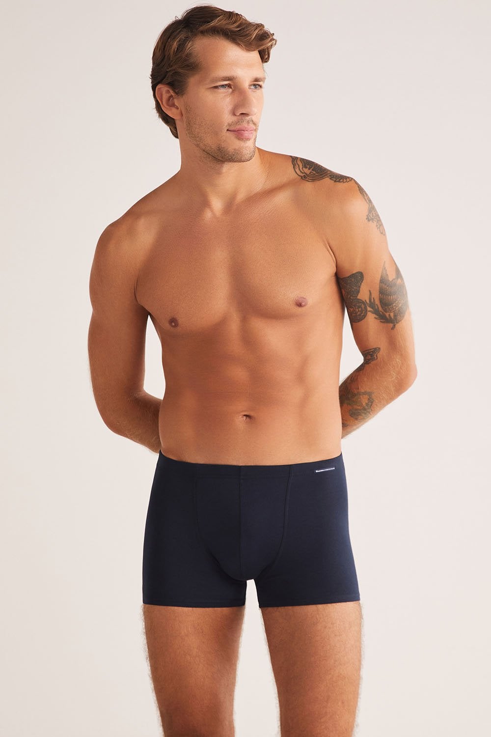 KOM Davide Pamuklu Basic Erkek Boxer XL - Lacivert