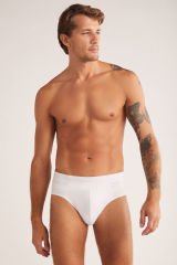 KOM Cuba Pamuklu 2 li Erkek Slip XL - Beyaz