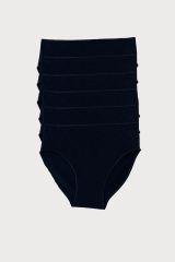 Malabadi Kadın Siyah 6 Lı Paket Modal Yüksek Bel Slip Külot 0187