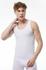 Malabadi Erkek Siyah Modal Atlet 008 L - Beyaz