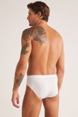KOM Paul Pamuklu Basic 2 li Erkek Slip S - Beyaz